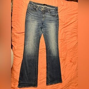 Buckle black bootcut jeans 31x36